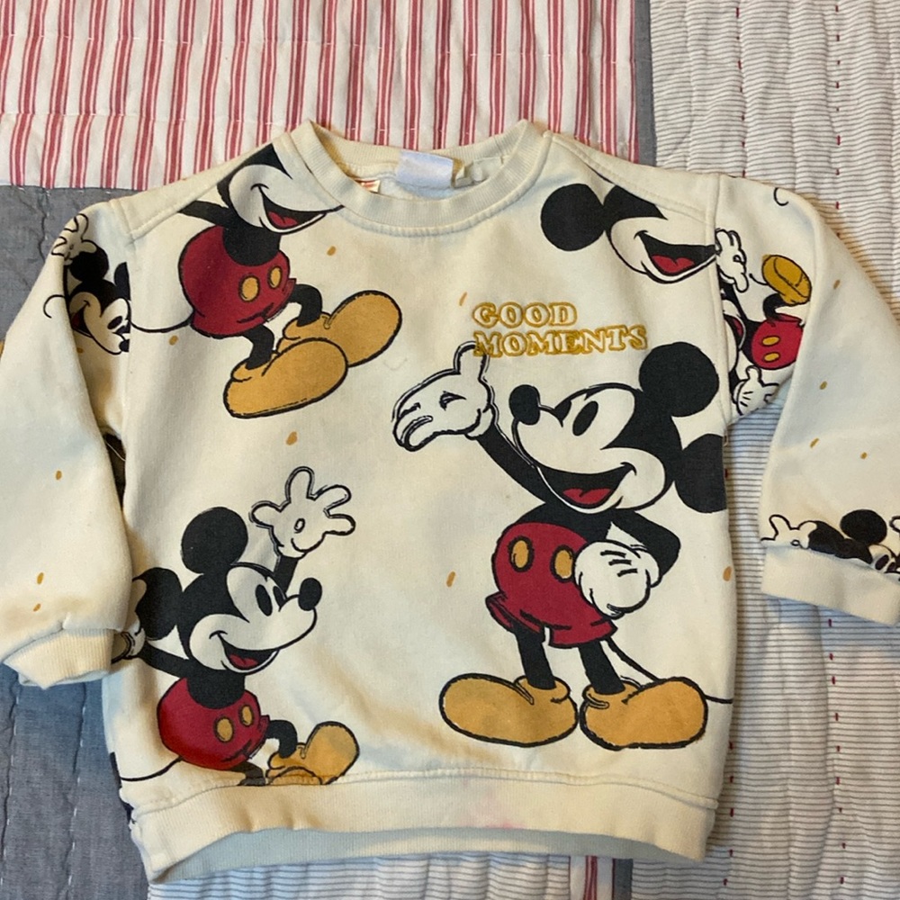 Zara Mickey Mouse sweatshirt